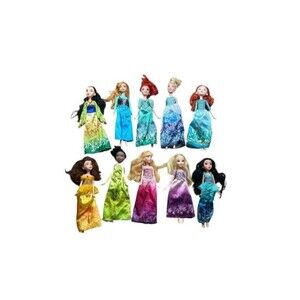 Disney Princess Fashion Doll Lot mix Mattel Hasbro Tiana, Belle, Ariel Lot of 10